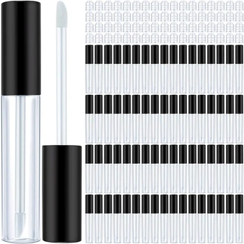 100 Vnt. Plastikinių Lūpų Blizgesys Konteinerių Aiškiai Mini Daugkartiniai Lūpų Balzamas Blizgesio Konteineriuose Butelių