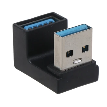 180 Laipsnių Aukštyn ir Žemyn Kampu USB3.0 Vyrų ir Moterų Pratęsimo Adapteris Nešiojamas PC USB prailginimo Skaičiuoklė