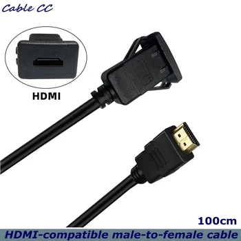 1m 4K 60HZ HDMI Suderinamus Vyrų ir Moterų, Prietaisų skydelis, Flush Mount, Panel Mount Vandeniui Kabelis, Automobilių, Valčių, Motociklų