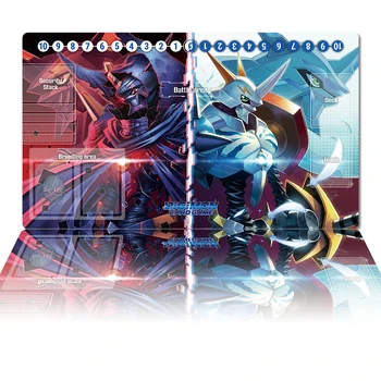 Digimon Playmat Omnimon TCG CCG Kortų Žaidimas, stalo Žaidimas, Mat Anime Pelės Mygtukai Užsakymą Stalas Kilimėlis Stalo Žaidimų Mygtukai Priedai Zonų Krepšys