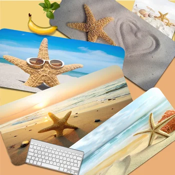Paplūdimys, Shell Žvaigždė Kilimėlis Aukštos Kokybės žaidėjus žaisti kilimėliai Kilimėlis Dydžio Žaidime Klaviatūros Padas Gamer