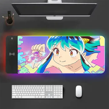 Urusei Yatsura Anime RYRA pelės kilimėliai Ram RGB gamer kompiuteris, padas guma non-slip didelio stalo kilimėlis asmeninį pristabdyti klaviatūros mygtukai