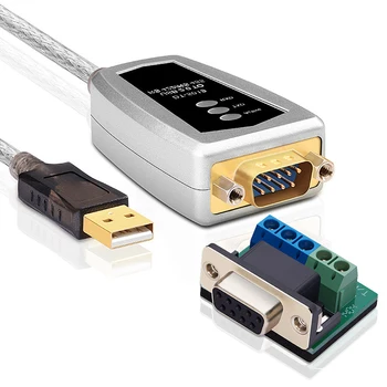 0,5 m Adapterio Perdavimo Linijos, Elektros Technologijas, Signalų Keitiklio Kabelį Pramonės DB9 Serijos USB RS485/422 Vielos Automatinė