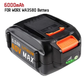 1-3 Pakuotės 40V WA3580 Ličio-Batterie für Worx 40V 6000mAh Batterie WG180 WG280 WG380 WG580 ersatz Worx 40V Ličio-Batterie