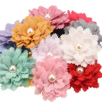 160PCS Didmeninės Gėlių Plaukų Aksesuarai Mergaitėms Plaukų Lankai Boutique Gėlių Hairclips Priėmimo Headwraps