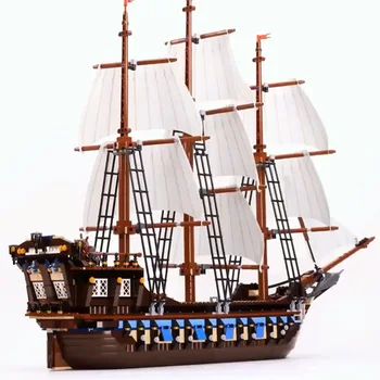 1664pcs Piratų Laivas Imperial Karibų Blokai Nustatyti Prabangiausias Modelis Suderinamas 10210 71042 Gimtadienio Dovanos Vaikams, Žaislai
