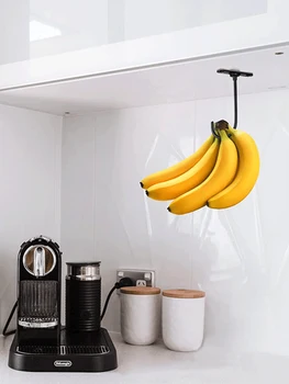 1pc Bananų Kablio Pagal Kabineto Bananų Kablio Pagal Kabinetas Metalo Sulankstomas Multi-purpose Bananų Kabyklos Pagal Kabinetas Šviežių Pakabinti