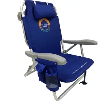 2. Eco-Friendly Deluxe Kuprinė Paplūdimio Kėdės - Mėlyna