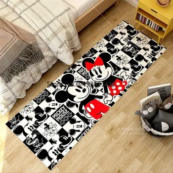 2023 Disney Mickey Minnie Mouse Ilgio Kilimą Virtuvės Naktiniai Bay Stačiakampio Grindų Kilimėlis Vonios kambarys Animacinių filmų Kilimas Namų Dekoro