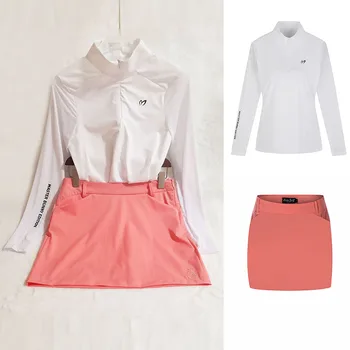 2023 Golfo moteriški Rutuliniai Drabužius Vasarą moteriški marškinėliai Greitai-džiovinimo Ledo Rankovės ilgomis rankovėmis Top - Line Klubo Sijonas, Kelnės Rinkinys