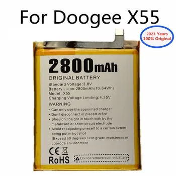 2023 metų 100% Originalus DOOGEE Baterija 2800mAh Už DOOGEE X55 X 55 Aukštos Kokybės Mobiliojo Telefono Baterija +Sekimo numerį sandėlyje