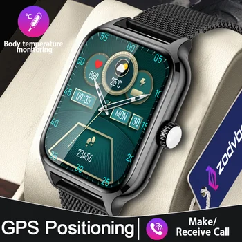 2023 Naujas GPS Smart Watch Vyrų 1.86 Colių HD, Didelis Ekranas, Balso Sporto Laikrodžiai Moterims Vandeniui Smartwatch 