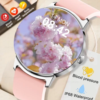2023 Smartwatch Ponios NFC Visiškai Jutiklinį Ekraną Sporto Treniruoklių Laikrodžiai IP68 Vandeniui Bluetooth 