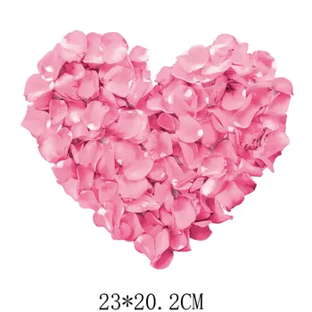 23x20.2cm Gėlė Gražių Širdies Geležies Lopai 