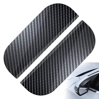 2VNT Automobilio galinio vaizdo Veidrodėlis, Lietaus Antakių PVC galinio vaizdo Veidrodėliai Oro Shield Plug-in Oro sąlygoms atsparūs Lietaus Veidrodis Priedai