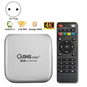 2X Q96 Mini Plus Tv Box 5G + Wifi Smart Tv Box Amlogic S905W 4 Core 64Bit 4Gb + 32Gb Wifi Media Player 
