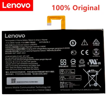 3.8 V 7000mAh 26.6 Wh Originalus L14D2P31 Baterija Lenovo Tab 2 A7600-F A10-70F Tab2 A10-70 A10-70L Baterija