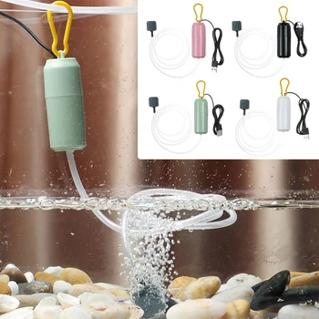 4 Spalvų Išjungti USB Mini Akvariumas Deguonies Siurblys Oxygenator Oro Kompresorius, Aeratorius Žuvų Bakas Deguonimi Lauko Žvejybos