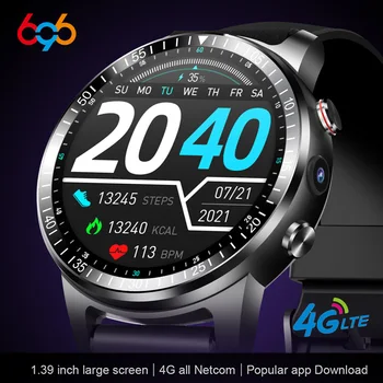 5G WiFi, Dual Dažnio 4G Smart Žiūrėti Visą Netcom Smartwatch Vyras Waman Vaizdo Skambučiu GPS BT Skambučio IPX7 atsparus Vandeniui Barometras Sportas