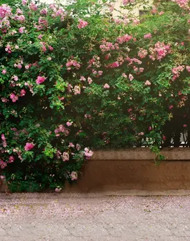 5x7ft Rausvos Gėlės, Medžių Fotografijos Backdrops Foto Rekvizitai Studija Fone