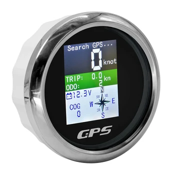 85mm Smart GPS Spidometras Vandeniui TFT Ekrano Skaitmeninis Tachometras, Odometras su GPS Antena, Automobilio Valtis Motociklas