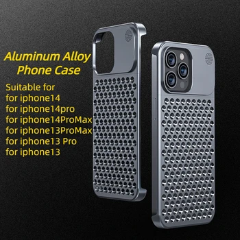 Aliuminio IPhone 15 14 13 Pro Max Atveju Atveju Iphone, 13 Pro Iphone Atveju Tuščiaviduriai Šilumos Išsklaidymo Anti-rudenį Tinka Apple 15