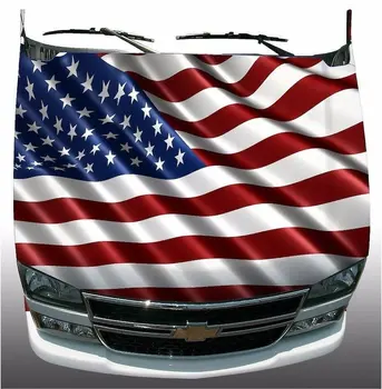 Amerikos vėliavos gaubtu wrap apsiaustas lipdukas vinilo decal grafinis