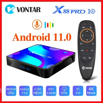 Android 11 Smart TV Box Media Player MAX 4GB RAM 128 GB ROM BT4.0 TVBOX 5.8 G Dual Wifi 