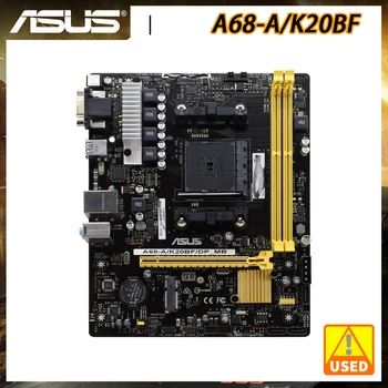 ASUS A68-A/K20BF Plokštė FM2 DDR3 Plokštė Micro ATX VGA, USB2.0 SATA2 PCI-E X16 Lizdas