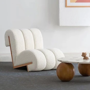 Aukšte Holas, Baltos Spalvos Kėdė Šiaurės Recliner Prabanga Kambarį Balta Kėdė Dizaineris Italijos Rotango Sandalye Gyvenimo Kambario Baldai