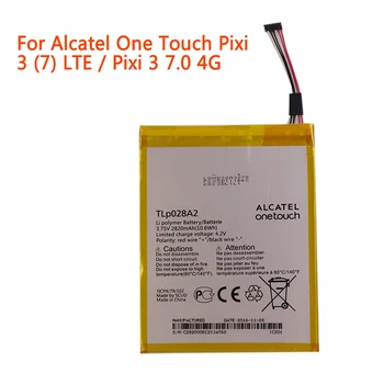 aukštos kokybės Mobiliojo Telefono Baterija TLp028A2 Už Alcatel One Touch Pixi 3 (7) LTE / Pixi 3 7.0 4G 2820mAh Baterija