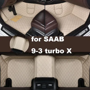 Autohome Automobilio Grindų Kilimėliai SAAB 9-3 turbo X 2003-2010 Metais Patobulinta Versija Koja Coche Reikmenys, Kilimai