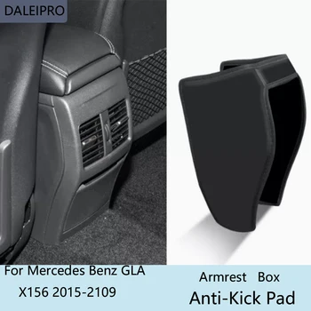 Automobilio galinėje Sėdynėje Lauke Anti-Kick Trinkelėmis Mercedes Benz GLA X156 2015 2016 2017-2019 Mikropluošto Odos Apsauginį Dangtelį Accessories