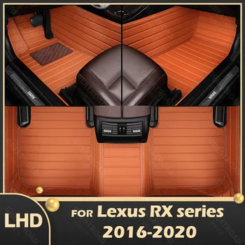 Automobilio grindų kilimėliai, LEXUS RX 300 serijos 450h 5 sėdynės. 2016 m. 2017 m. 2018 m. 2019 m. 2020 Custom auto pėdų Pagalvėlės automobilių kilimų dangtis