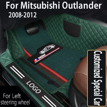 Automobilio Grindų Kilimėliai Mitsubishi Outlander 2012 2011 2010 2009 2008 Užsakymą Kilimas Auto Interjero Pėdų Kilimėlis, Priedai Pagalvėlės