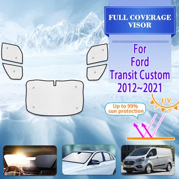 Automobilio Pilnas Apima Saulės Skydelis, Skirtas Ford Transit Custom Priedai 2012 M. Iki 2021 Saulės Skėtis Langą Raštas Langą Skydelis Priedai