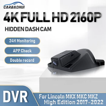Automobilių DVR Hidden Brūkšnys Cam Kamera, Wifi APP Kontroliuoti Važiavimo Vaizdo įrašymo 24h Stovėjimo rekordą Lincoln MKX MKC MKZ Aukštos Edition