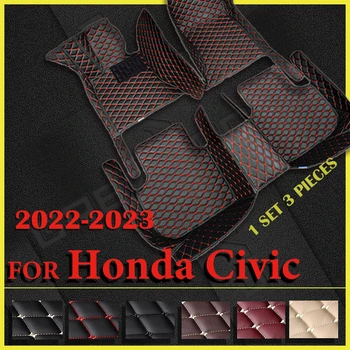 Automobilių Kilimėliai Honda Civic 2022 2023 Custom Auto Pėdų Pagalvėlės Automobilių Kilimų Padengti priedai