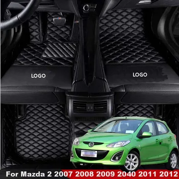 Automobilių Kilimėliai Mazda 2 2007 2008 2009 2010 2011 2012 2013 2014 2015 Automobilinis Kilimėlis Interjero Aksesuarų Odos Kilimai Apdaila
