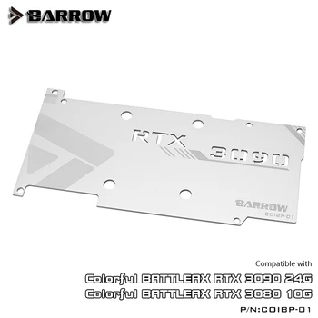 Barrow Backplane Spalvinga BATTLEAX 3090 3080, Visiškai Padengti Vandens Aušinimo GPU Bloko Ausintuvas, COIBP-01