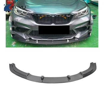 BMW 2-serija f87 M2C 2016-2022, pertvarkyti nekilnojamojo anglies pluošto 3D stiliaus bamperio apatinės lūpos priekiniai lūpų spoileris separatorius