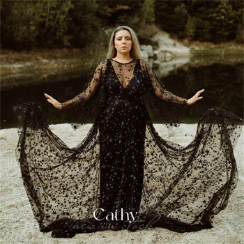 Cathy Black, Gothic Promenadzie Suknelė 2023 Blizgučiai Star-line فستان سهرة Žaliojo Šalis Suknelės Seksualus Valymo Traukinio Vestido De Noche