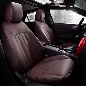 Custom Specialios Tinka Automobilių Sėdynių Užvalkalai Už Mazda Cx-4 2016 2017 2018 2019 2020 2021 Atsparus Vandeniui Kokybės Pilnas Komplektas Leatherette -Kavos