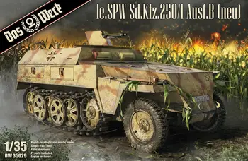 DAS WERK DW35029 1/35 Mastelis le.SPW Sd.Kfz.250/1 Ausf.B (neu) Modelio Rinkinys