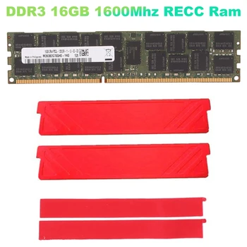 DDR3 16GB 1 600mhz RECC Ram+Vėsinimo Liemenė PC3-12800 Atminties 240Pin 2RX4 1.35 V REG ECC RAM Atminties X79 X58 motininę Plokštę