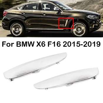 Dešinėje kairėje Automobilio Pusėje Angos Dangtelio Apdaila Oro Srauto Sparnas Įsiurbimo Lipdukas Ryklio Žiaunos Plokštė, Skirta BMW X6 F16 2015 m. 2016 m. 2017 m. 2018 m. 2019 m.