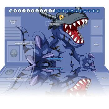 Digimon Playmat Greymon Mėlyna DTCG TCG CCG stalo Žaidimas, Prekybos Kortų Žaidimas, Mat Užsakymą Anime Pelės Padas Guminis Stalas Kilimėlis Zonų Nemokamai Krepšys