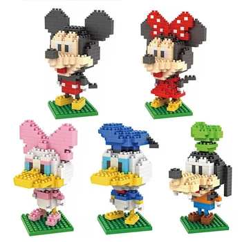 Disney Serijos Modelis, Micro Blokai Mickey Mouse Ančiukas Donaldas Goofy Animacinių Filmų Diamond Plytų Duomenys Žaislai Vaikas Kalėdų Dovana