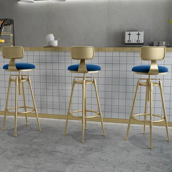 Dizaino Baro Kėdės sudaro Kėdės, Virtuvės Dizaineris Kėdė Prabanga Kambarį Counter Aukso Sillas De Namų Baro Baldai YYY30XP