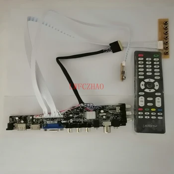 DVB-T2/T, DVB-C 3663 TELEVIZORIŲ Rinkinį, skirtą N156B6-L0B N156B6-L06 LCD, LED Ekranas, HDMI+VGA+USB+TV Valdiklio plokštės Tvarkyklės